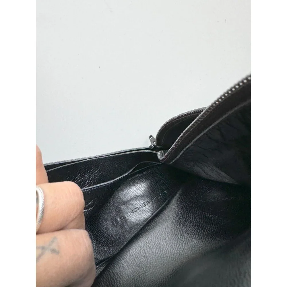 BALENCIAGA Astrogirl Black Leather TK Over The Knee Tall Wedge Boots, Size 39.5 - Picture 14 of 16